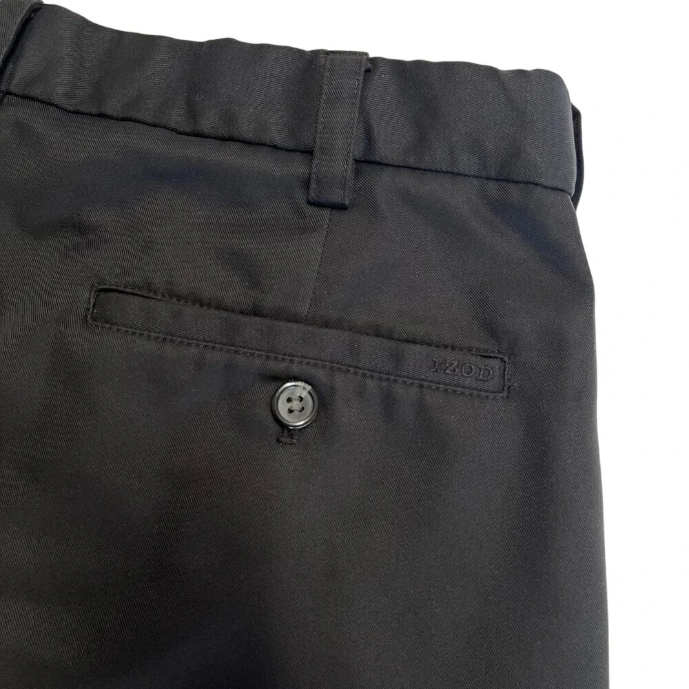 Izod Mens Black Golf Shorts, Izod Mens Basic Casual Golfing Sports Outdoor 439
